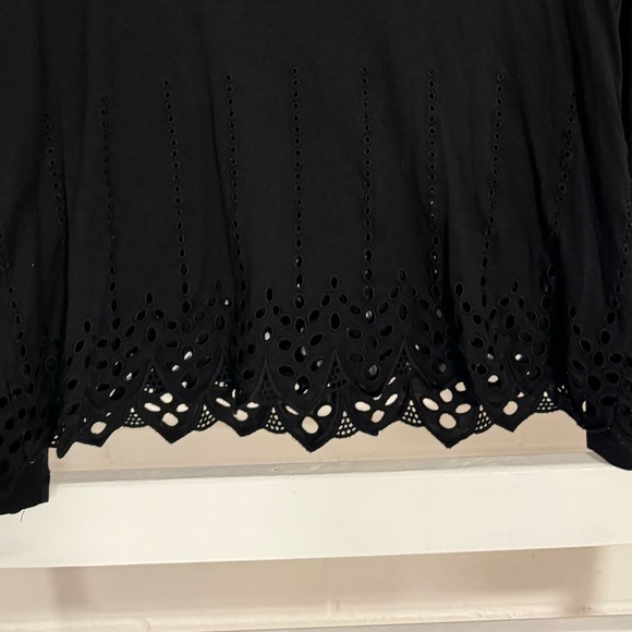 THE KOOPLES Black Long Sleeved Crew Neck Top Size Small - Picture 3 of 8